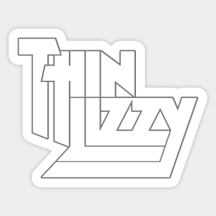 Thin Lizzy Silver Fanart Sticker